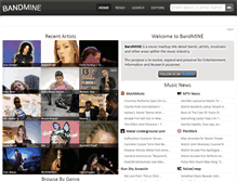 Tablet Screenshot of bandmine.com